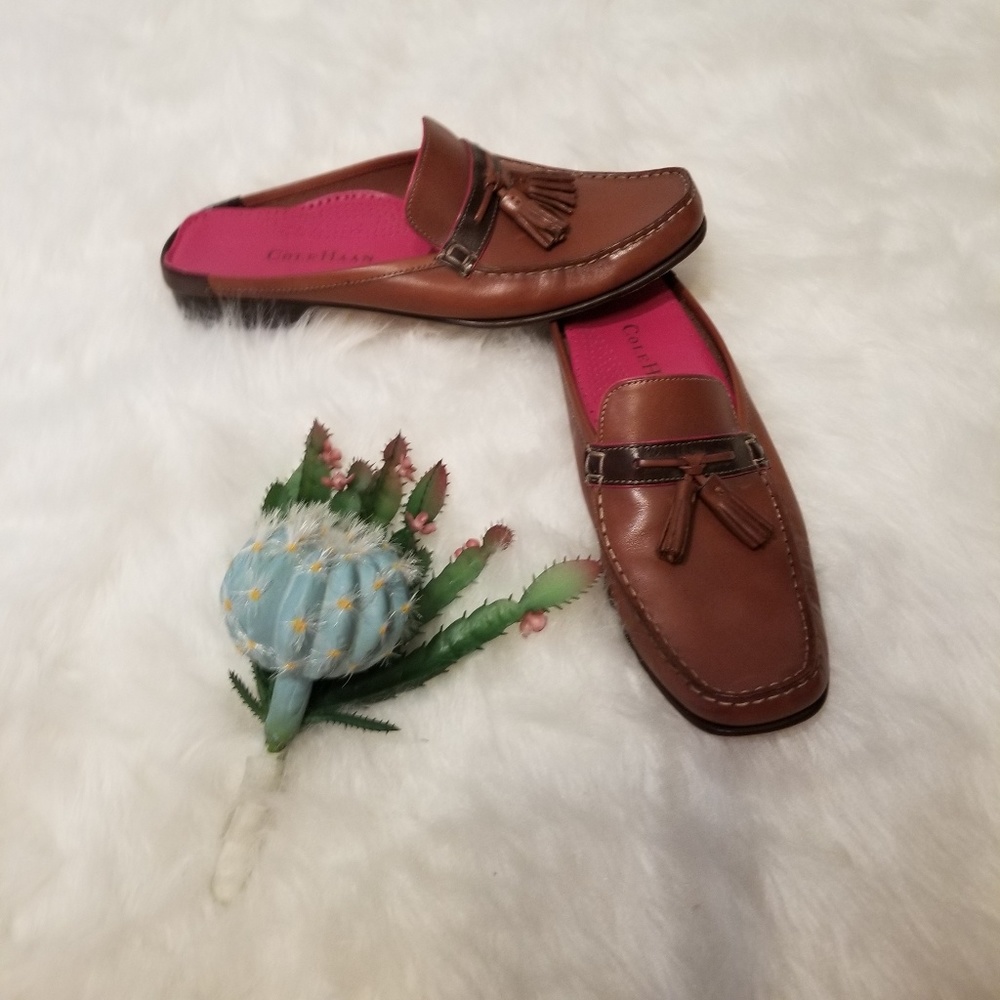 Cole Haan Brown Mule Slip Ons